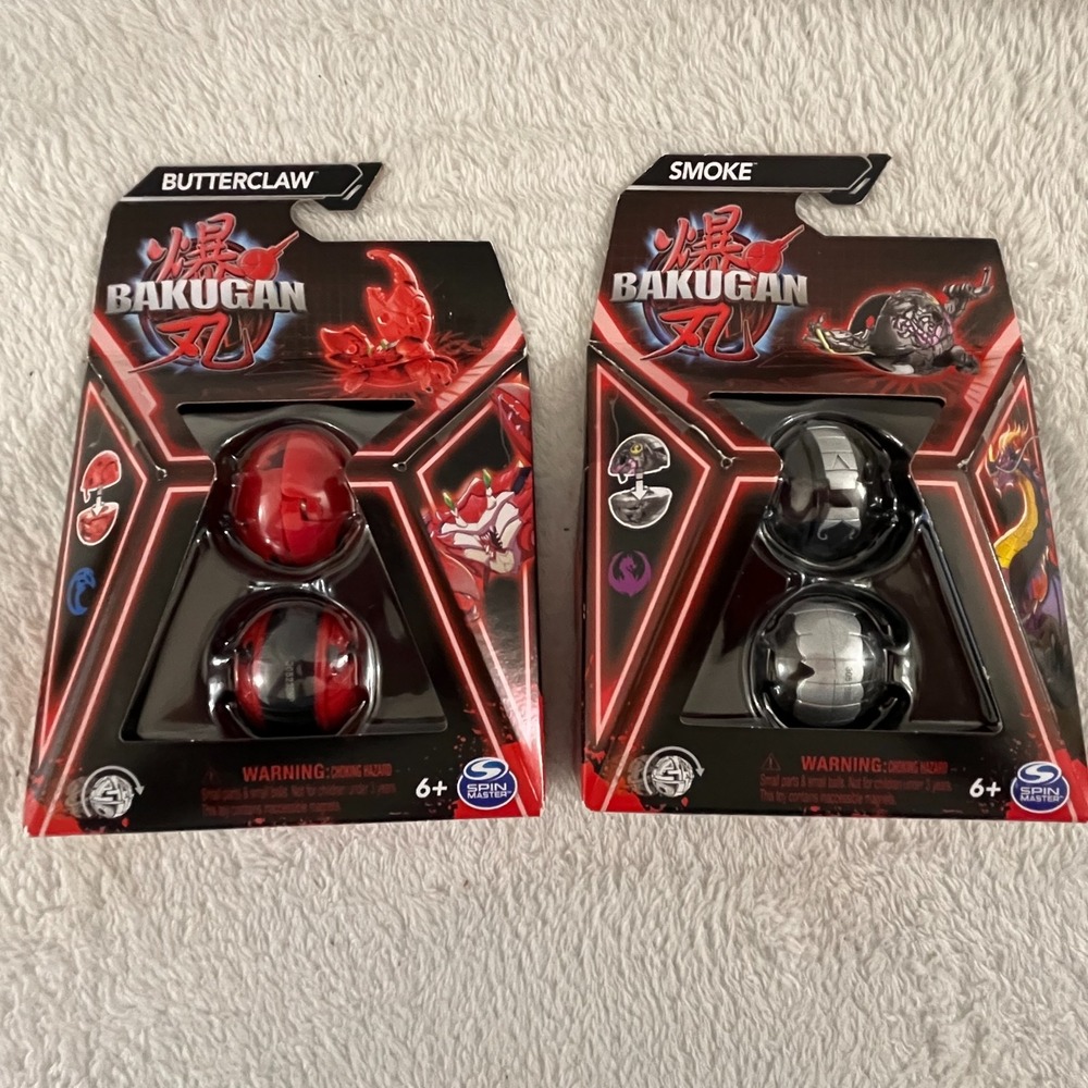 Spine Master Bakugan Generation 3 Butterclaw  & Smoke Core Battle Bawlers
